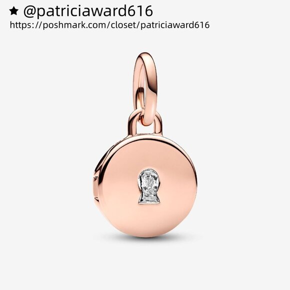 Pandora Openable & Engravable Love Locket Dangle Charm - Picture 1 of 8